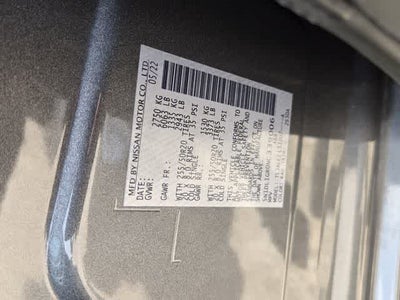 2022 INFINITI QX60 SENSORY