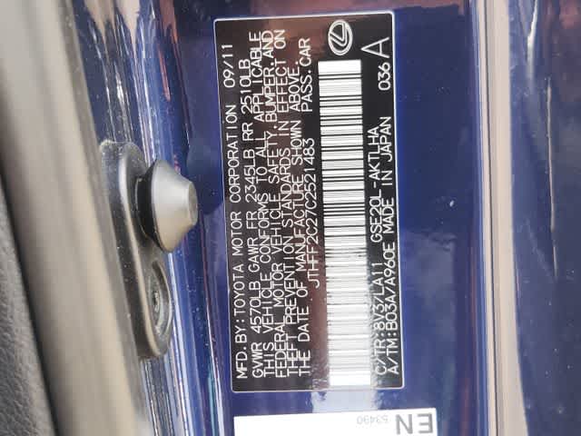 2012 Lexus IS 250C 2dr Conv Auto