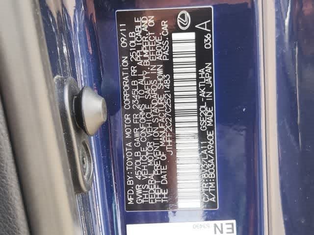 2012 Lexus IS 250C 2dr Conv Auto