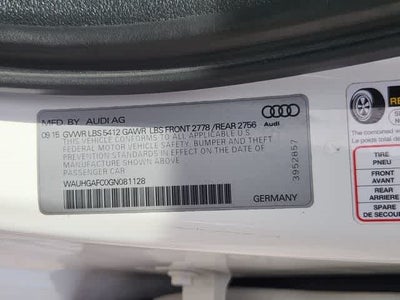 2016 Audi A6 3.0T Prestige