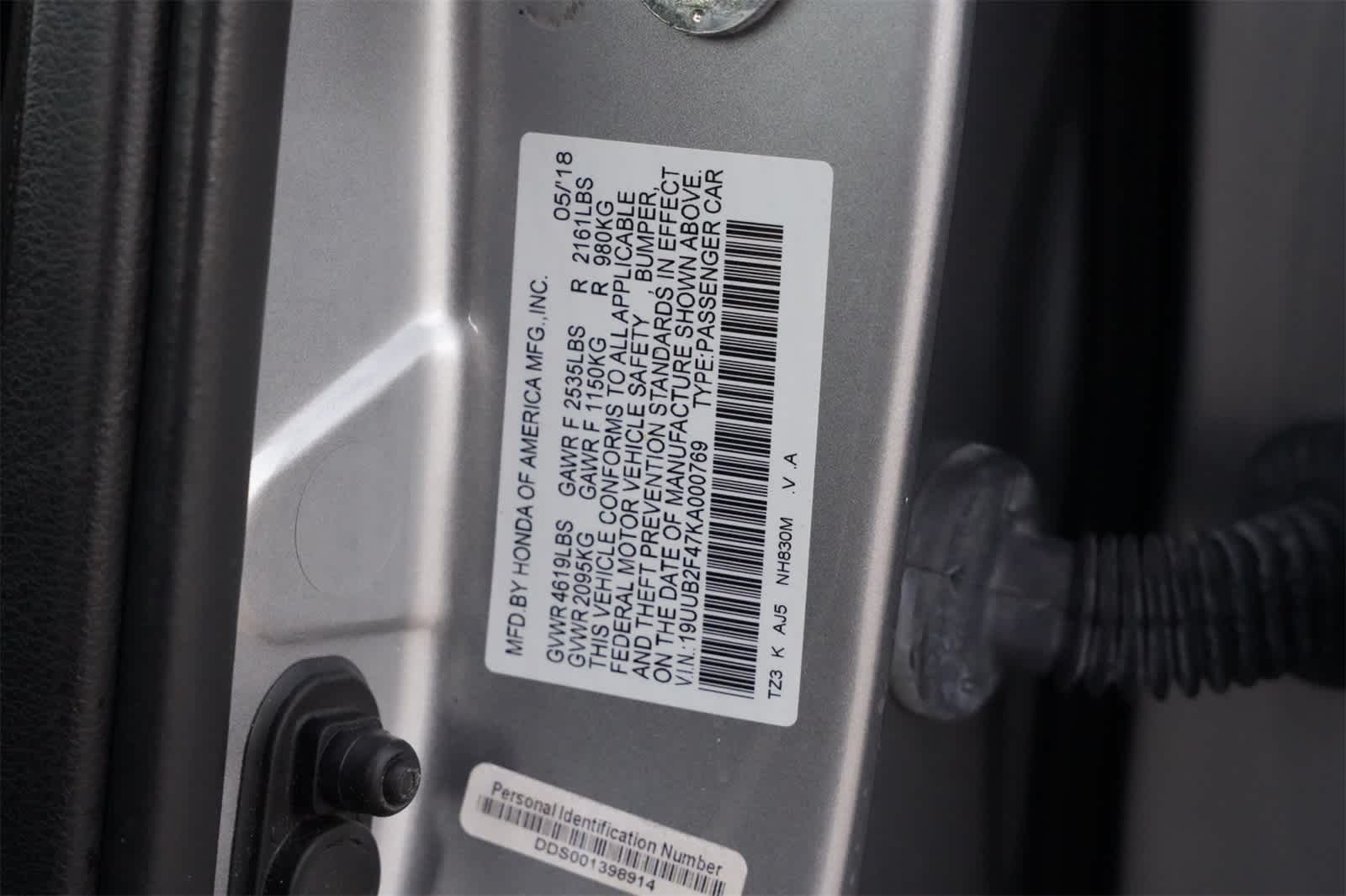 2019 Acura TLX w/Technology Pkg