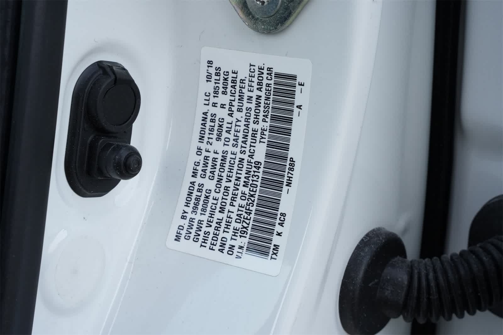 2019 Honda Insight EX