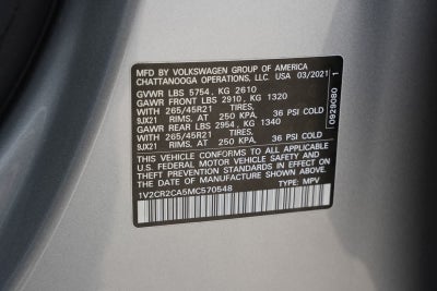 2021 Volkswagen Atlas 3.6L V6 SEL R-Line