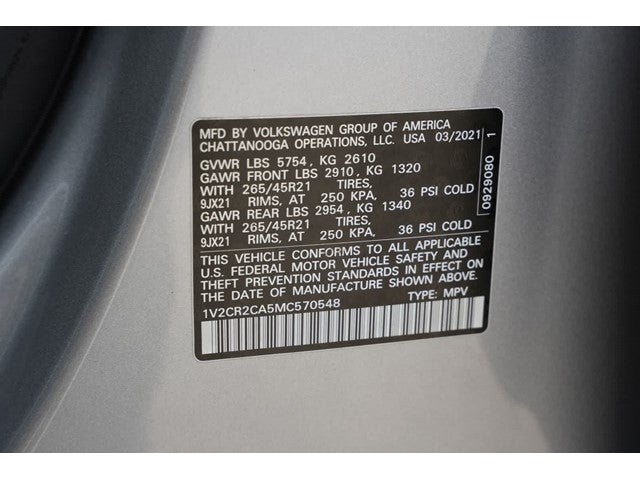 2021 Volkswagen Atlas 3.6L V6 SEL R-Line
