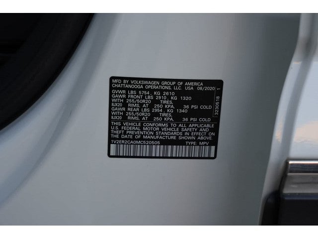 2021 Volkswagen Atlas 3.6L V6 SEL