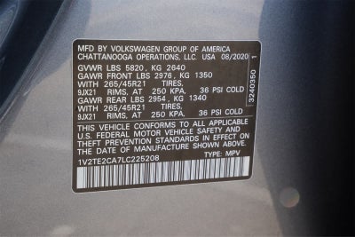 2020 Volkswagen Atlas Cross Sport 3.6L V6 SEL Premium R-Line