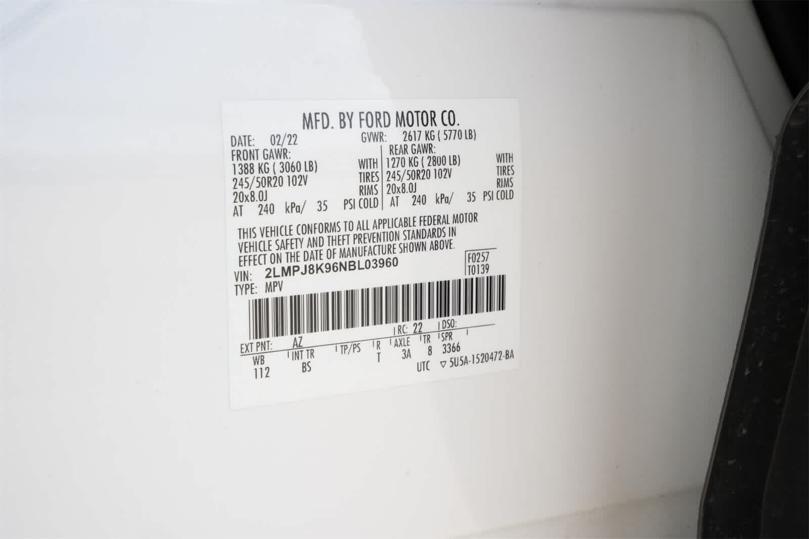 2022 Lincoln Nautilus Reserve