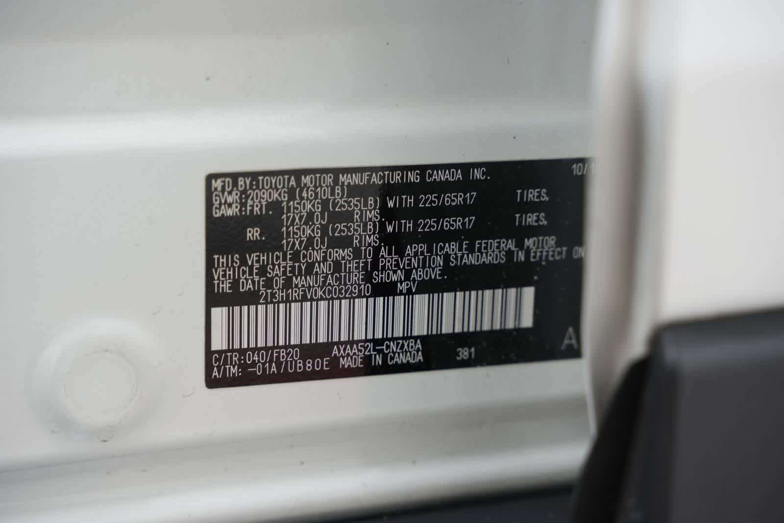 2019 Toyota RAV4 LE