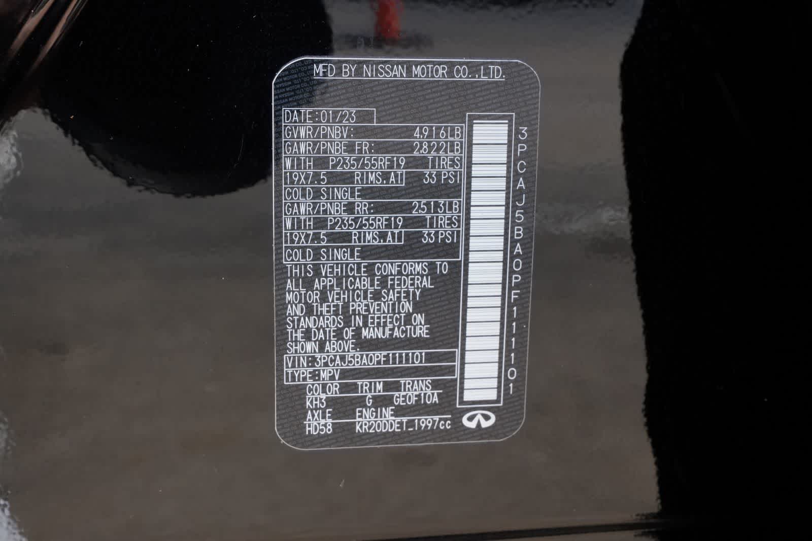 2023 INFINITI QX50 LUXE