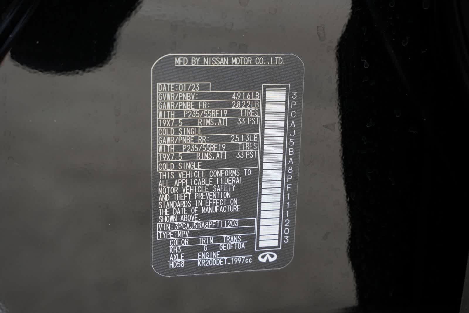 2023 INFINITI QX50 LUXE