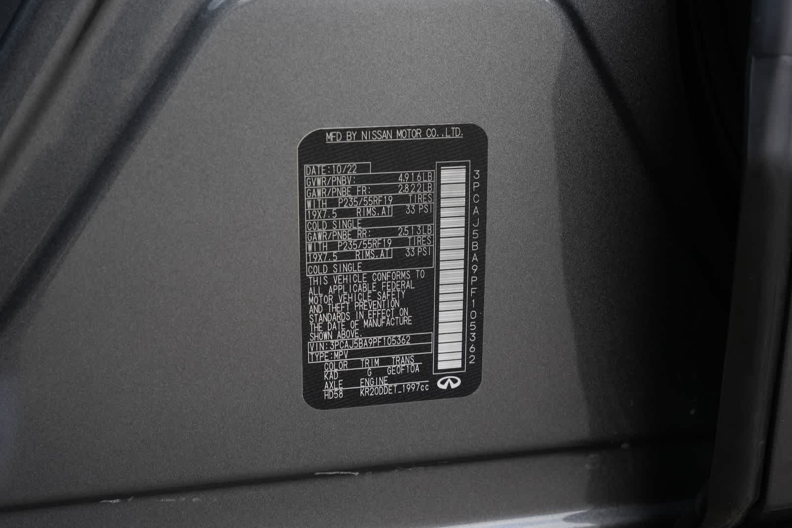 2023 INFINITI QX50 LUXE