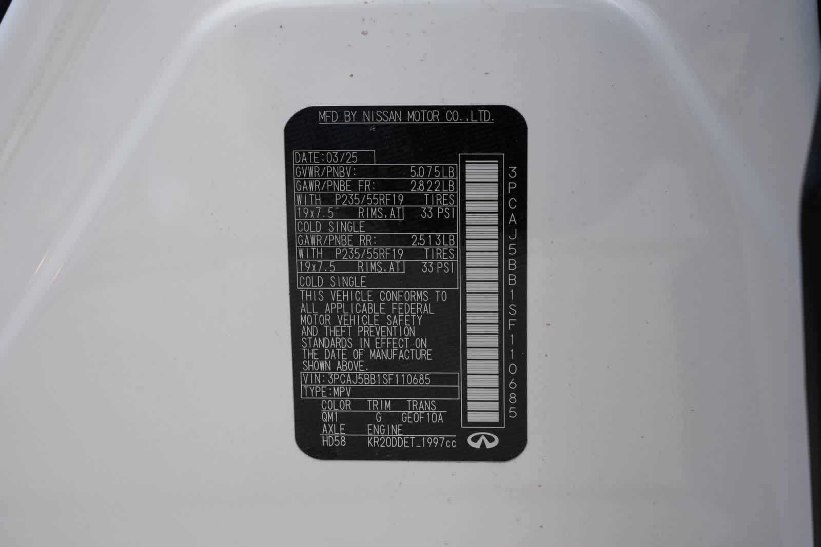 2025 INFINITI QX50 LUXE