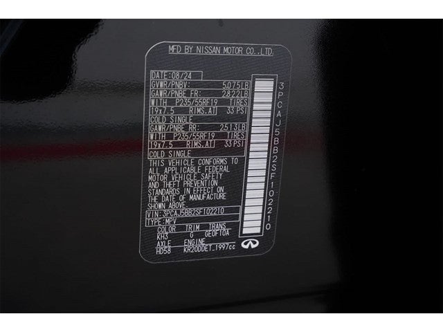 2025 INFINITI QX50 LUXE