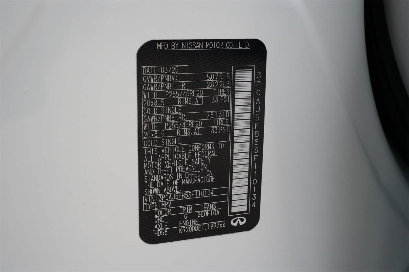 2025 INFINITI QX50 Sport AWD