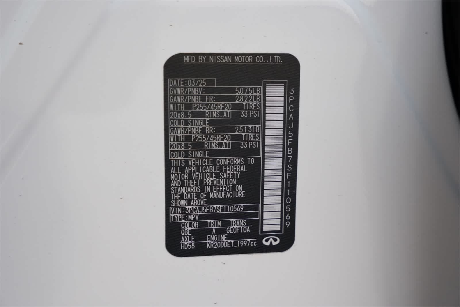 2025 INFINITI QX50 SPORT