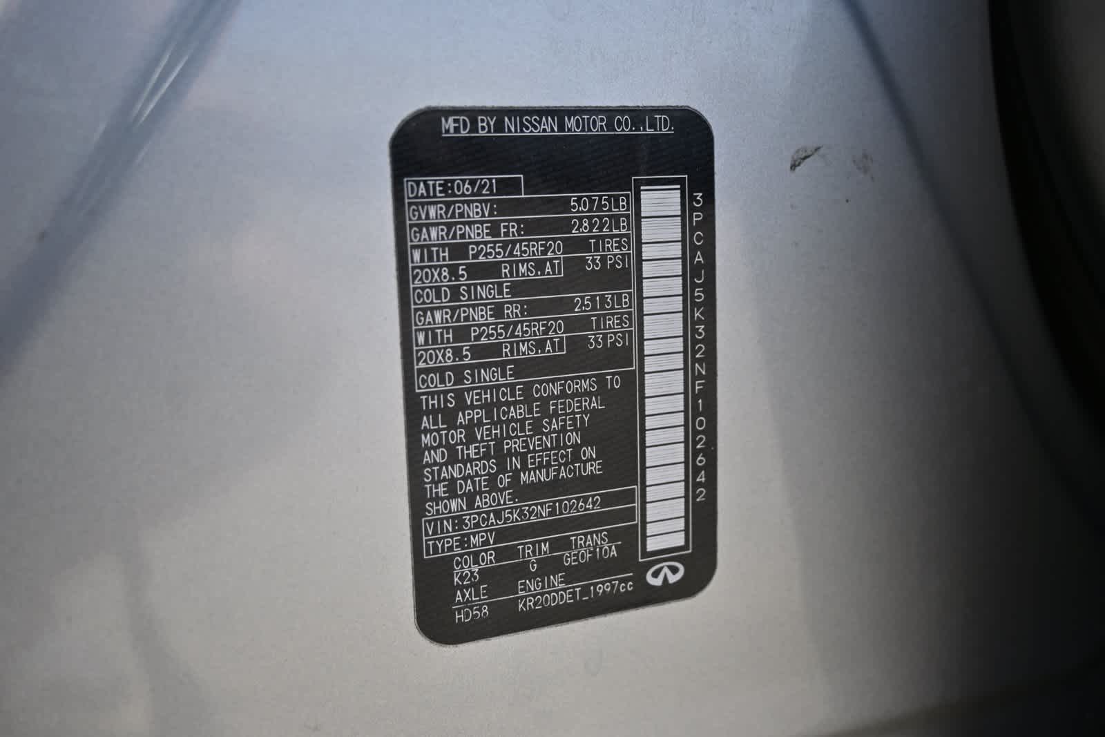 2022 INFINITI QX55 ESSENTIAL
