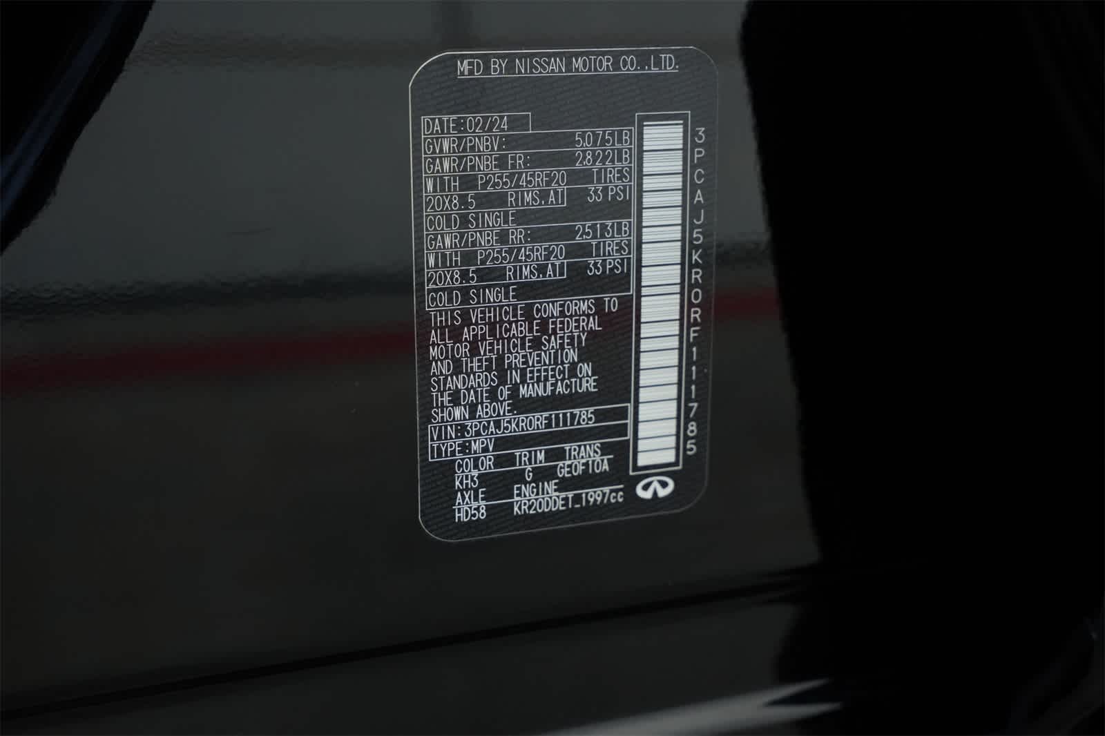 2024 INFINITI QX55 ESSENTIAL