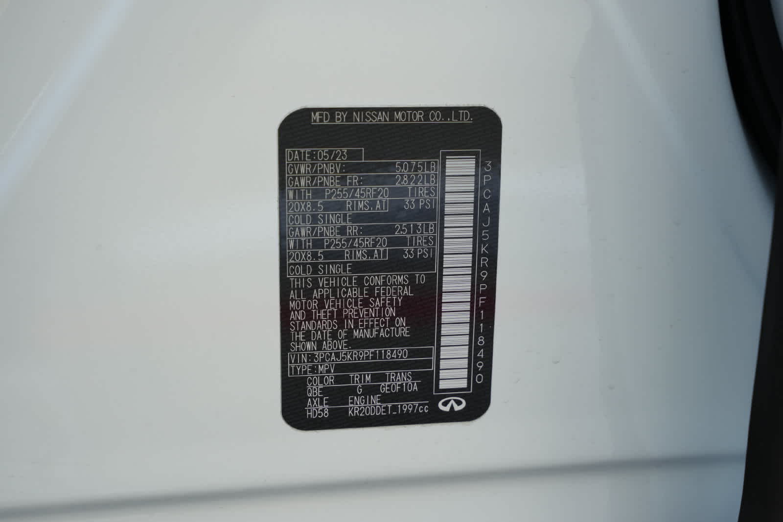2023 INFINITI QX55 ESSENTIAL