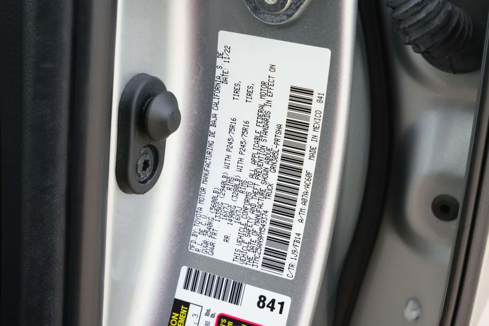 2023 Toyota Tacoma SR