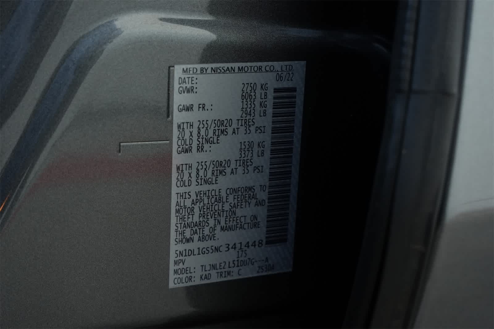 2022 INFINITI QX60 SENSORY