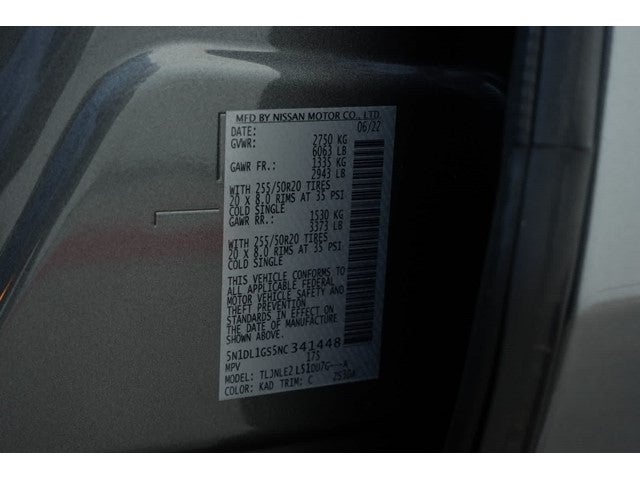 2022 INFINITI QX60 SENSORY