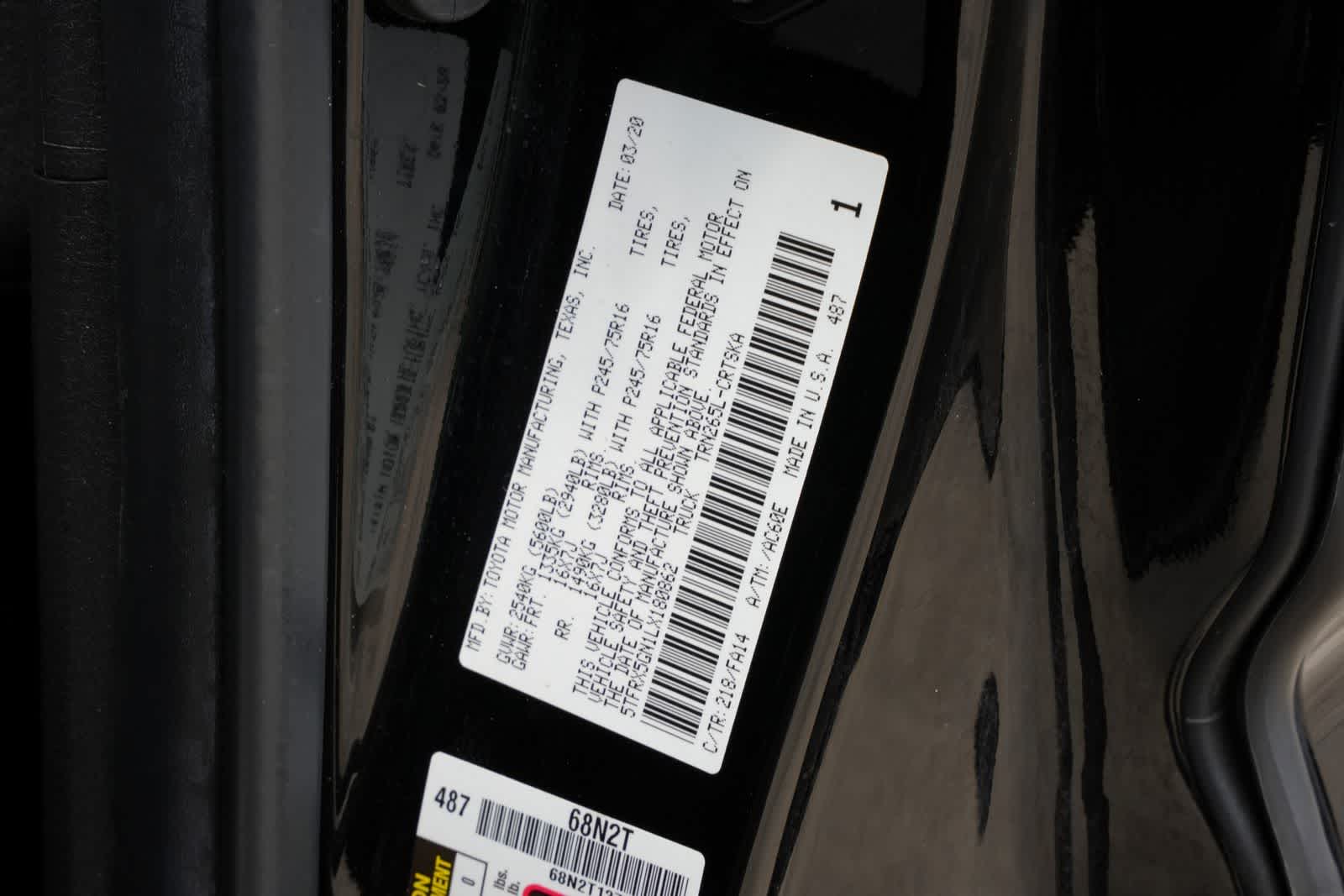2020 Toyota Tacoma SR