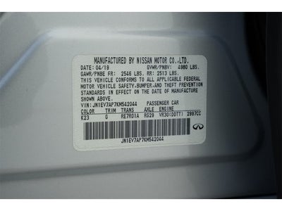 2019 INFINITI Q50 3.0t Signature Edition