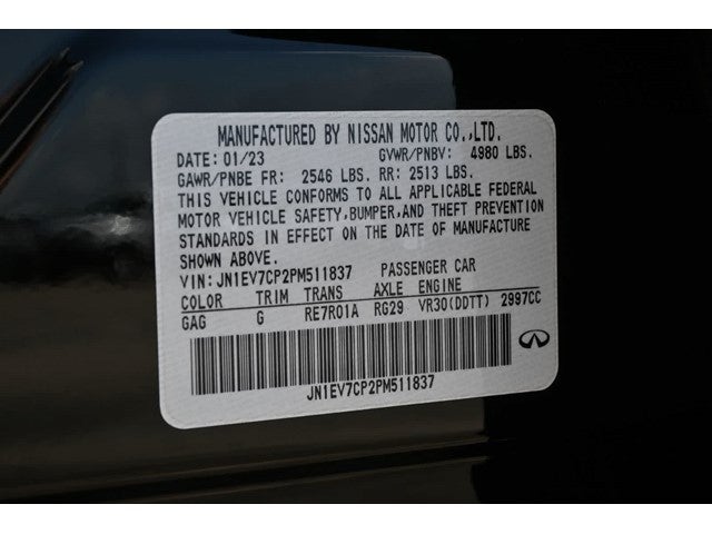 2023 INFINITI Q50 SENSORY