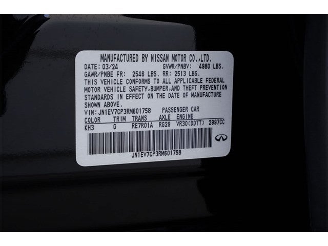 2024 INFINITI Q50 SENSORY RWD