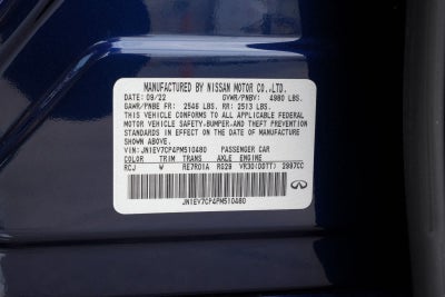 2023 INFINITI Q50 SENSORY