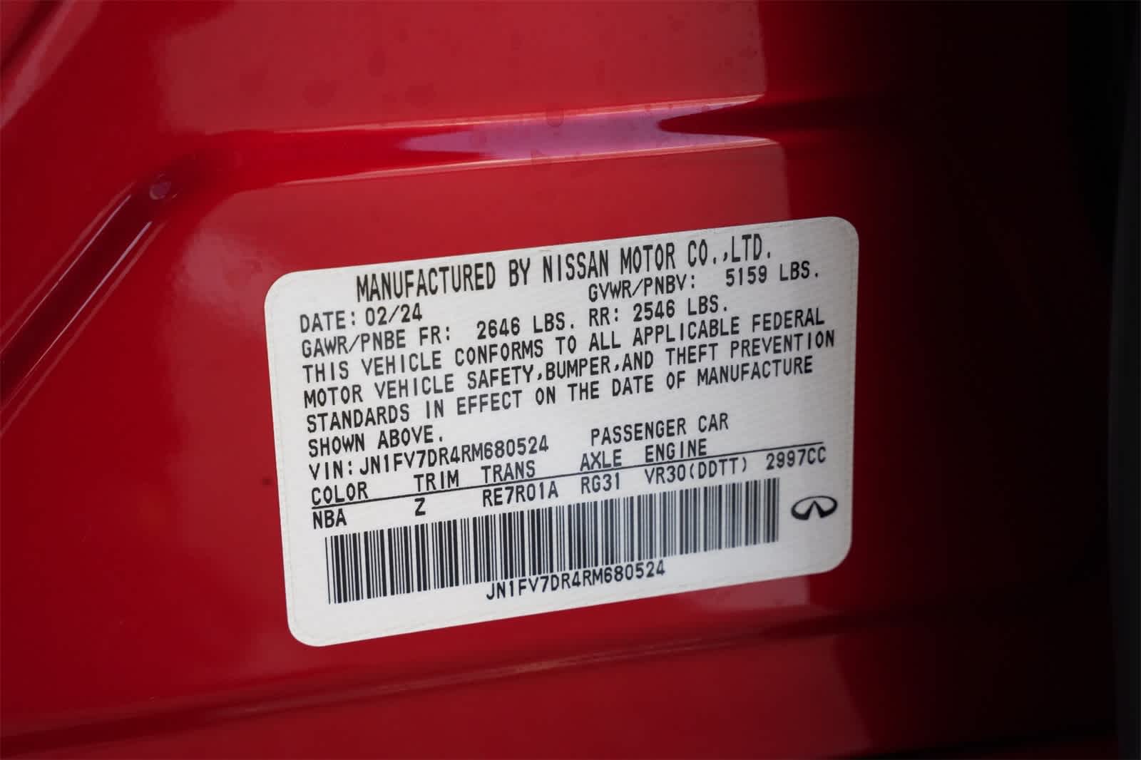 2024 INFINITI Q50 RED SPORT 400