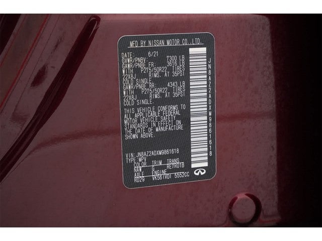 2021 INFINITI QX80 PREMIUM SELECT