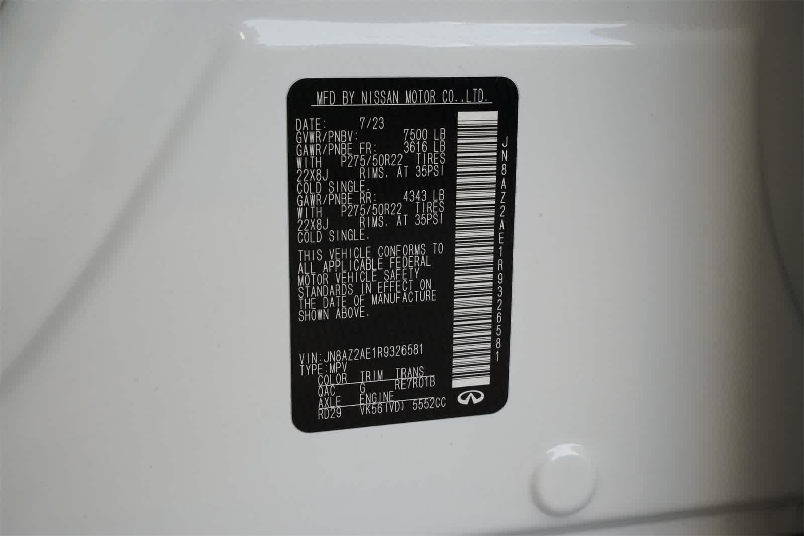 2024 INFINITI QX80 PREMIUM SELECT