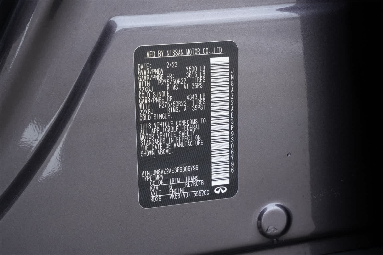 2023 INFINITI QX80 PREMIUM SELECT