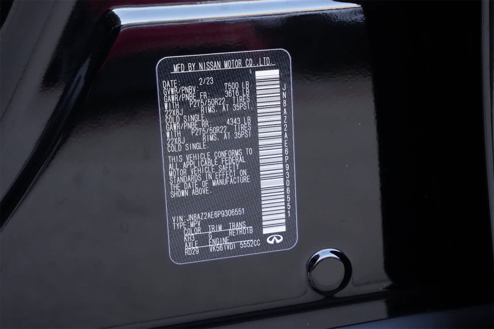 2023 INFINITI QX80 PREMIUM SELECT 4WD