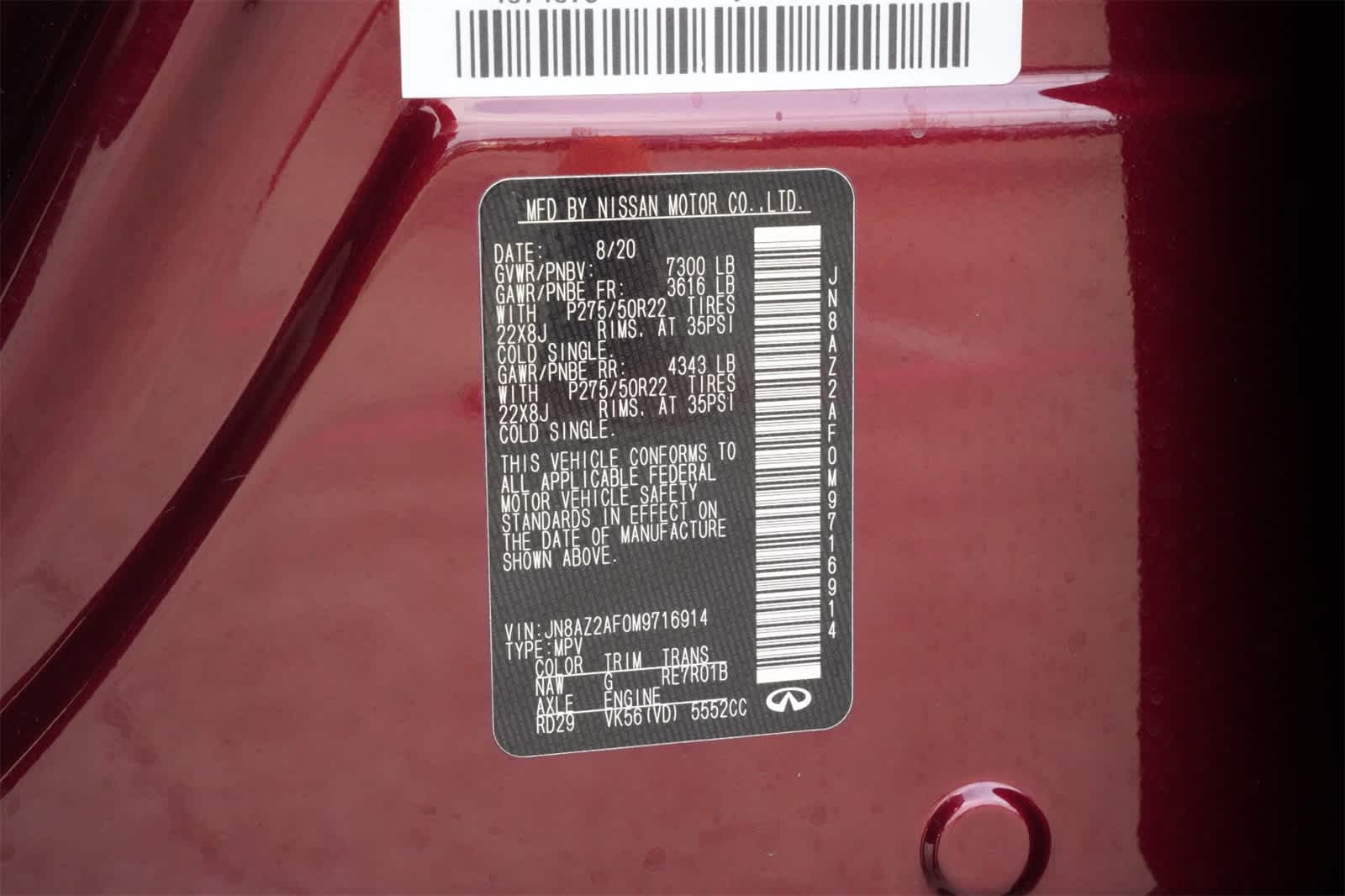 2021 INFINITI QX80 PREMIUM SELECT