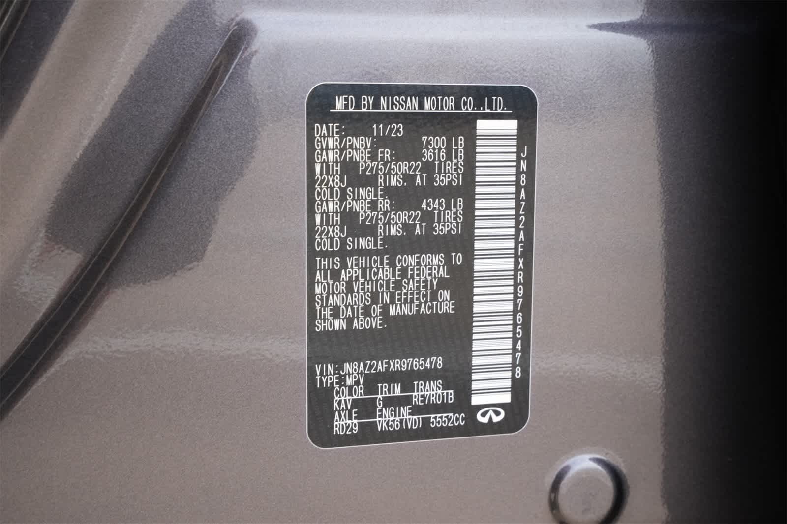 2024 INFINITI QX80 PREMIUM SELECT RWD