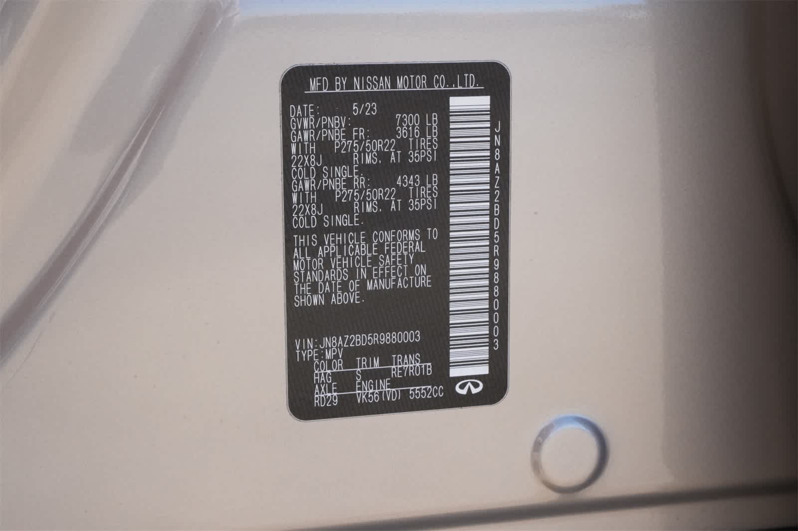 2024 INFINITI QX80 SENSORY