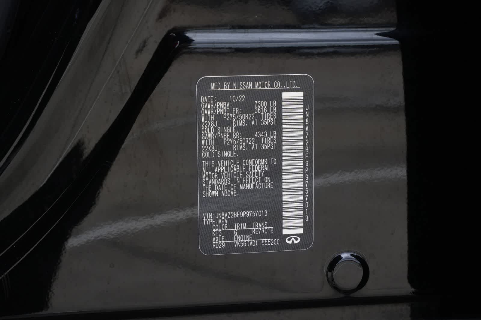 2023 INFINITI QX80 SENSORY