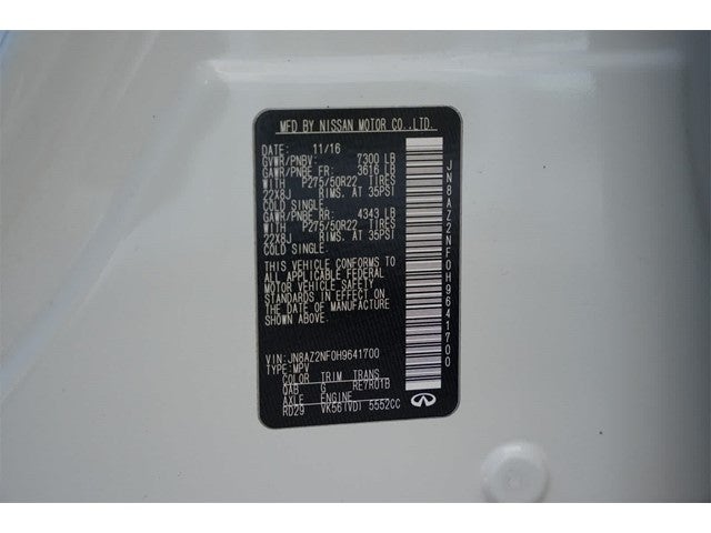 2017 INFINITI QX80 2WD