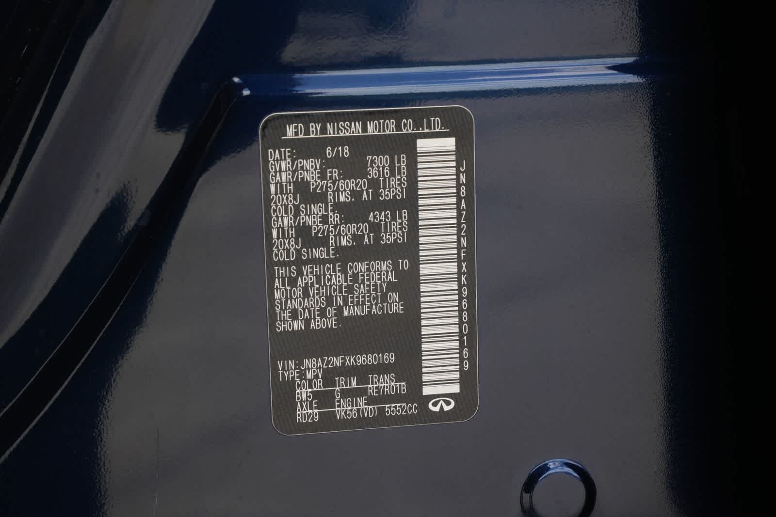 2019 INFINITI QX80 LUXE