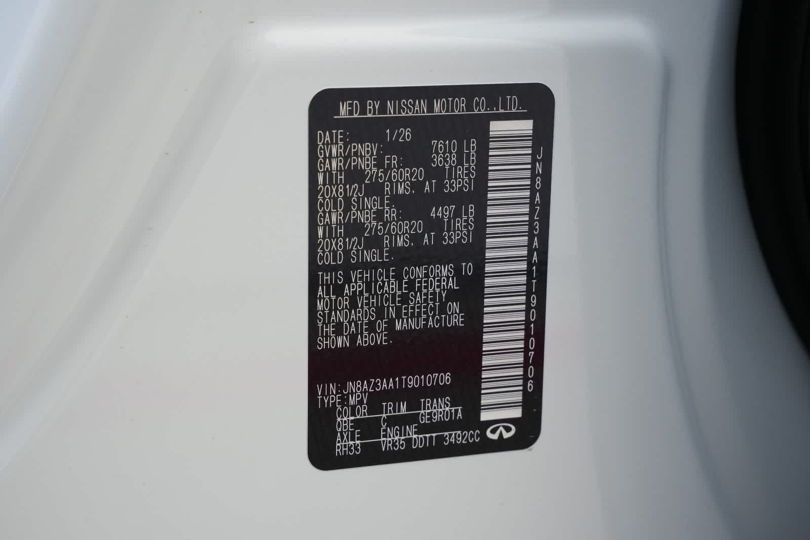 2026 INFINITI QX80 PURE