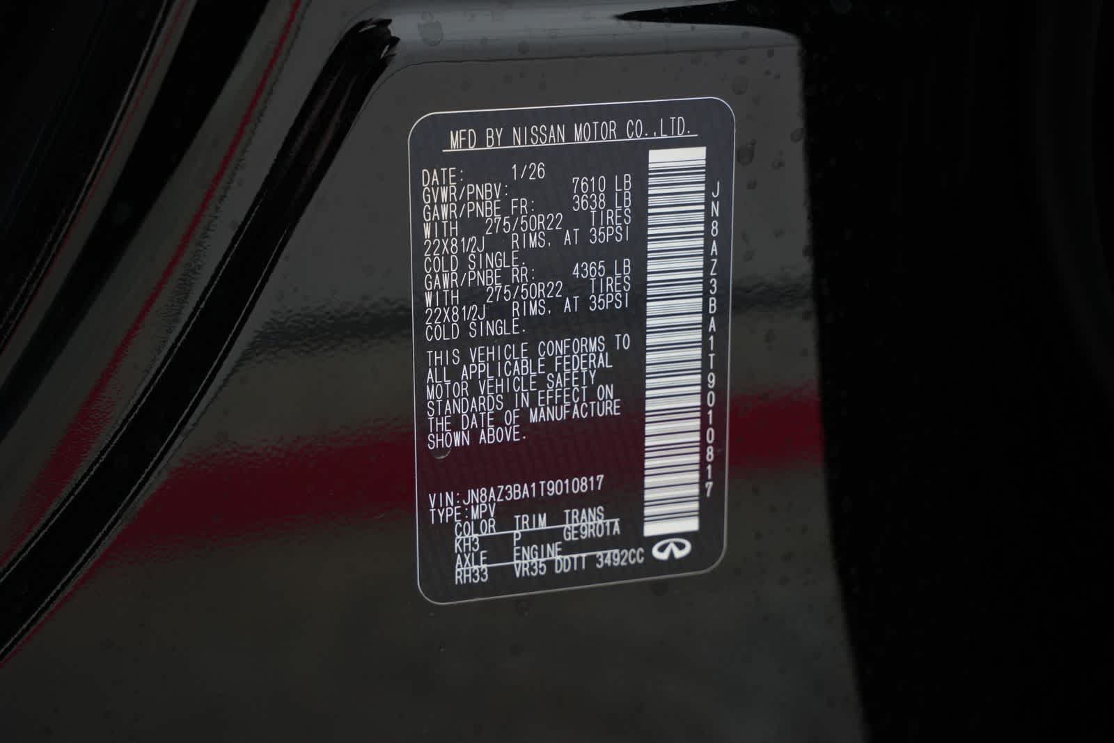 2026 INFINITI QX80 LUXE