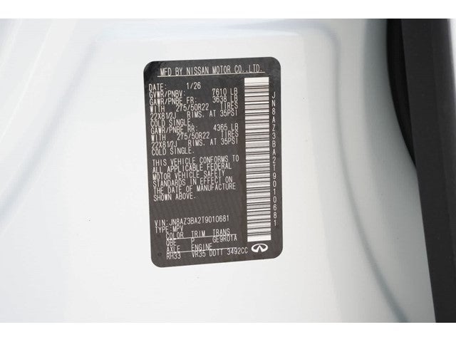 2026 INFINITI QX80 LUXE