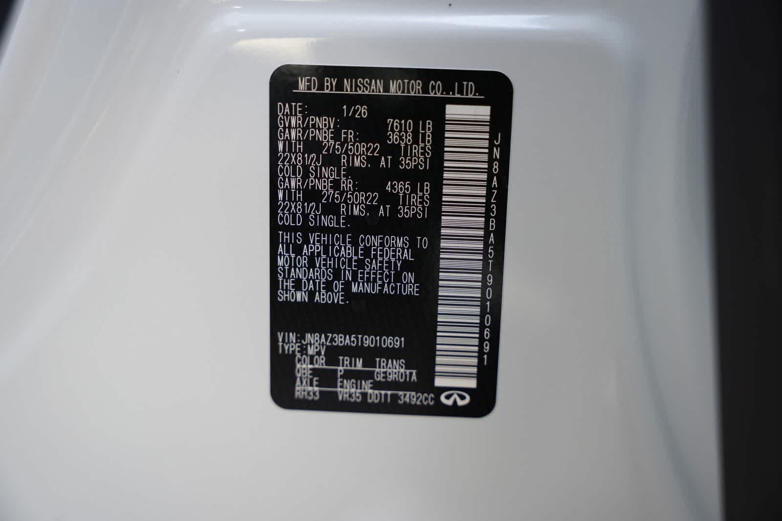 2026 INFINITI QX80 LUXE