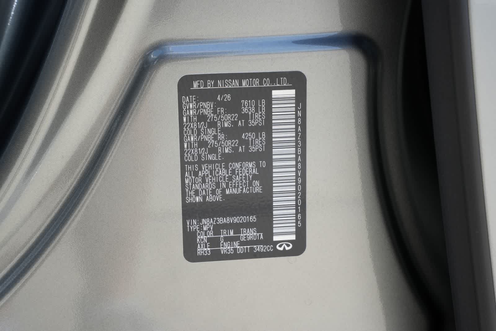 2027 INFINITI QX80 LUXE