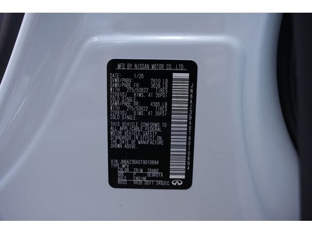 2026 INFINITI QX80 LUXE