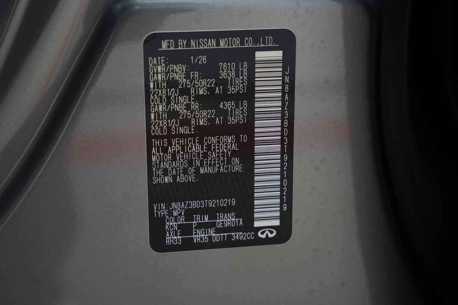 2026 INFINITI QX80 LUXE