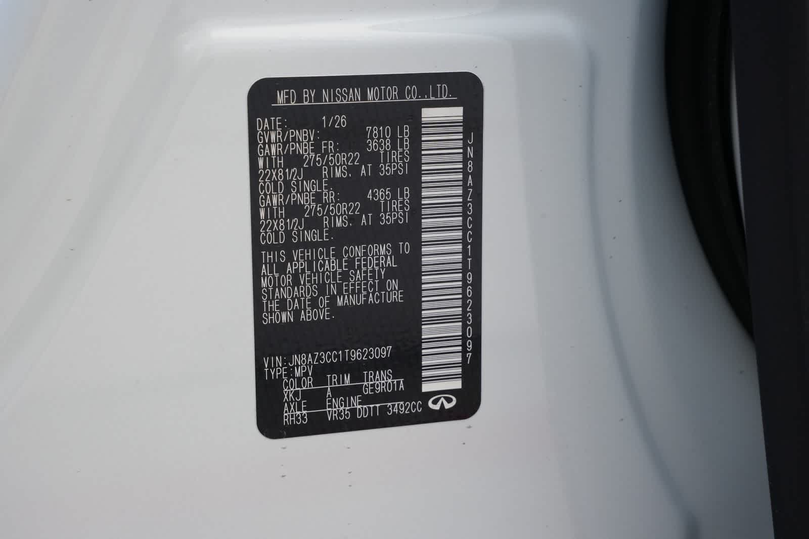 2026 INFINITI QX80 AUTOGRAPH