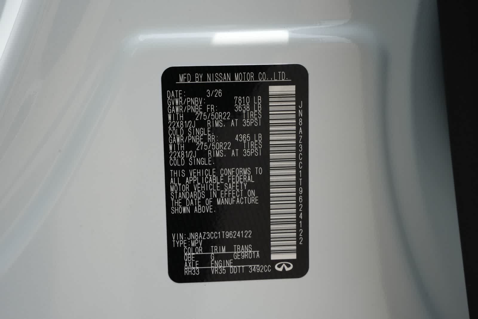 2026 INFINITI QX80 AUTOGRAPH
